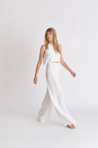 Braut Jumpsuit Hosenanzug Designer Bridal Fashion Week