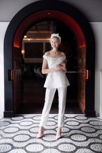 Braut Jumpsuit Hosenanzug Designer Bridal Fashion Week