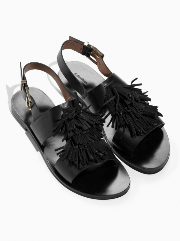 <b>& Other Stories</b>, Suede Tassel Leather Sandalette, ca. 79 Euro