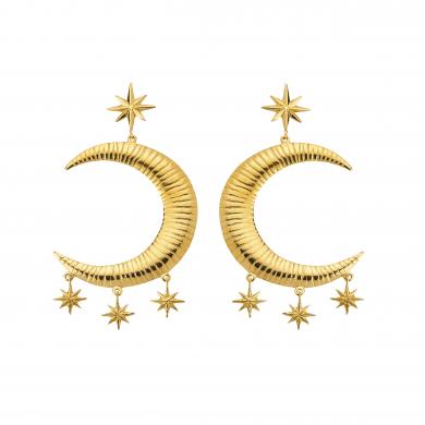 Marte Frisnes, „Freya Crescent Earrings“, vergoldetes Sterling-Silber, ca. 190 Euro