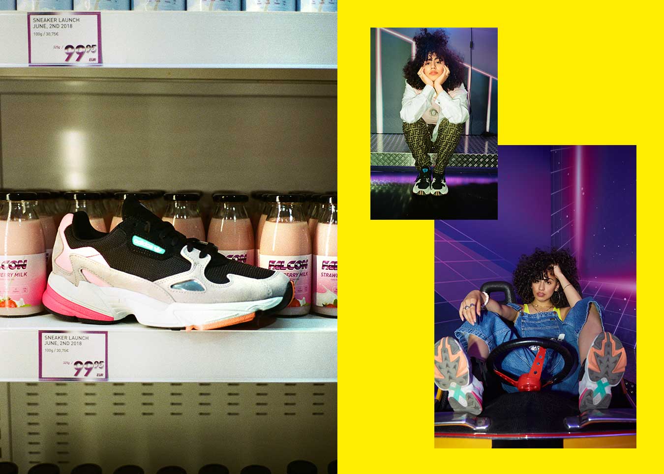Adidas falcon shooting arcade shop colors farben schuh sneaker 90s