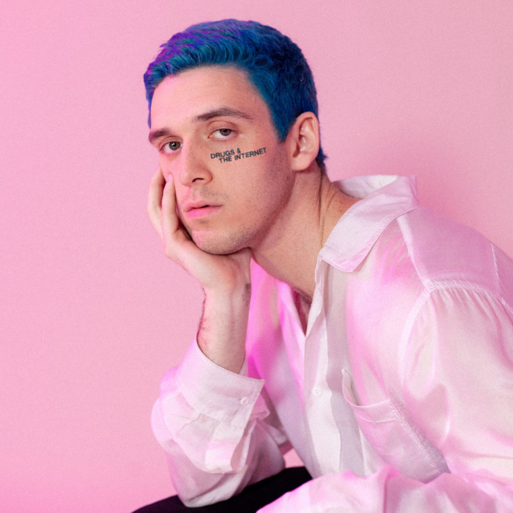 lauv „drugs & the internet" cover pink aesthetic mental health psychische probleme gesundheit drogen
