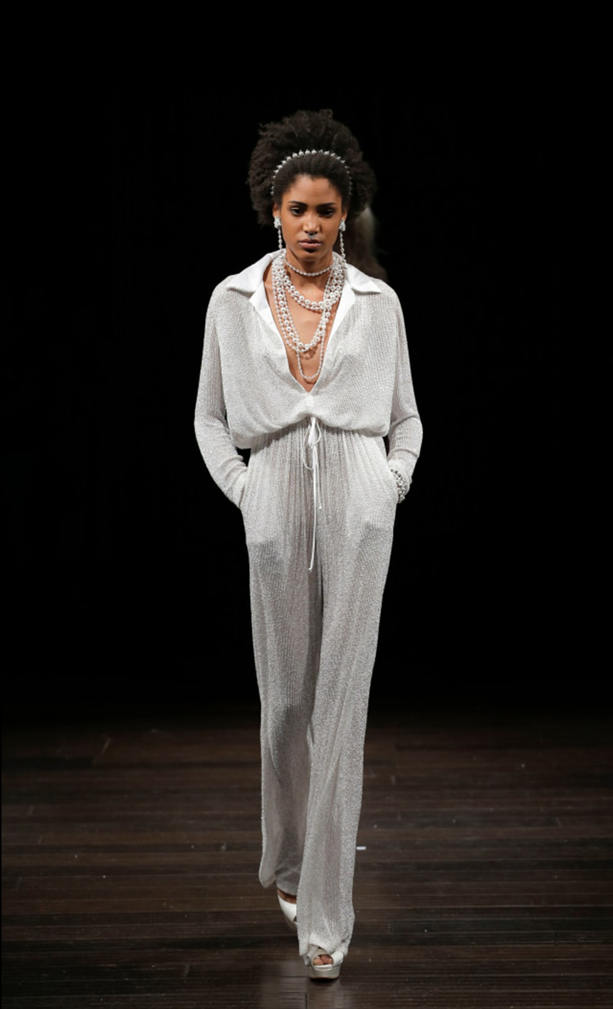 Braut Jumpsuit Hosenanzug Designer Bridal Fashion Week